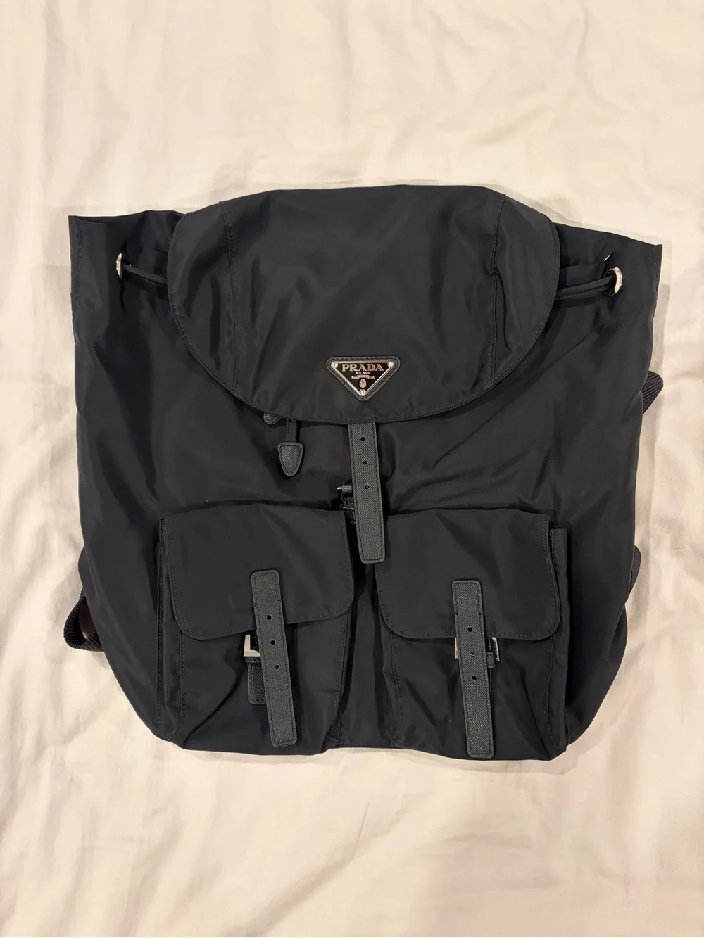 Prada Medium Backpack in Black